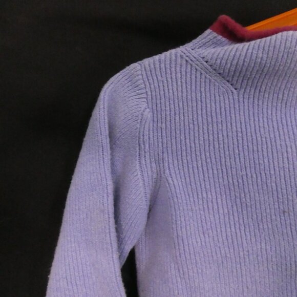 BABY GAP | 3XL - 3 years | Lilac Star Motif Sweater with Burgundy Accents - Picture 3 of 14